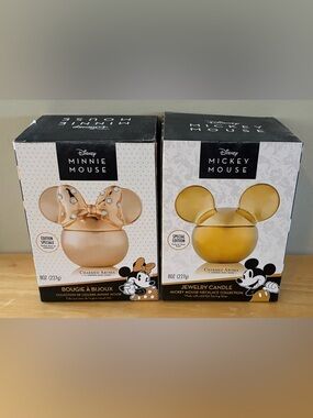 ✨✨Disney Mickey and Minnie Gold and Rose-Gold Jewelry Candles Charmed Aroma